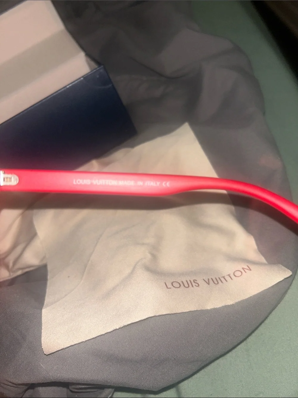 Louis Vuitton Glasses with Case, Bag & Cleaning Wipe